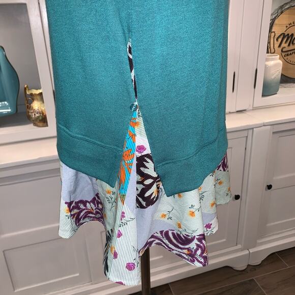 Anthropologie Little Yellow Button Peplum Tunic - Picture 4 of 8